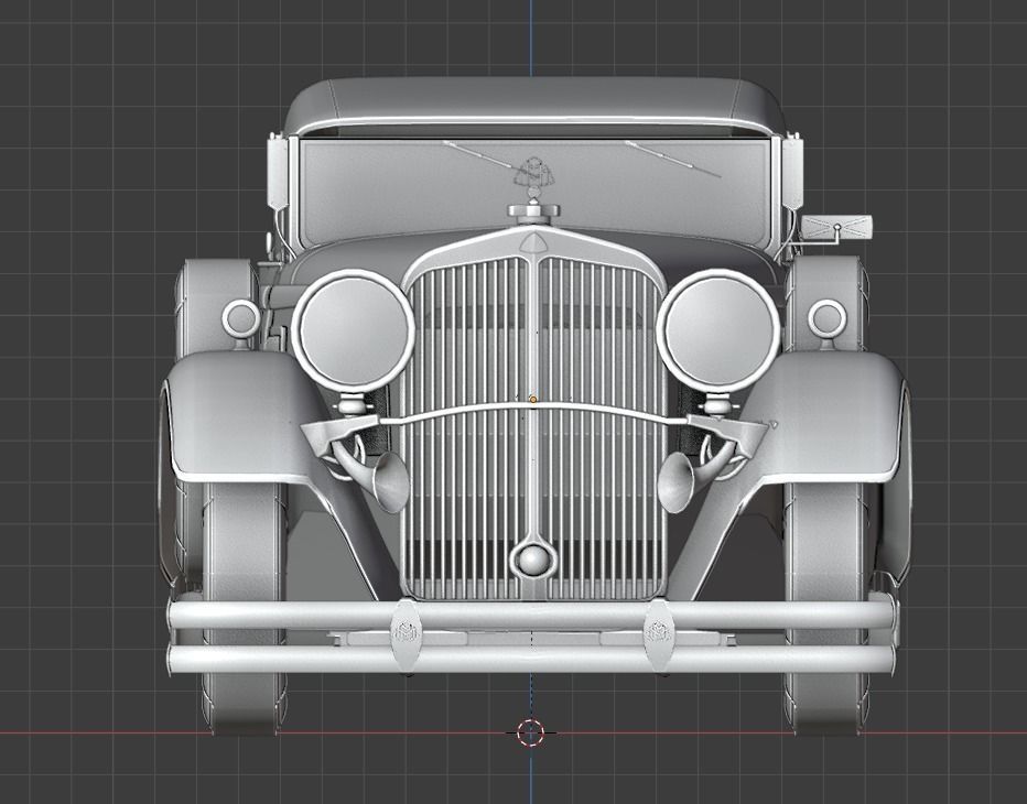 Mercedes Mayback 1930s 3D print model_2