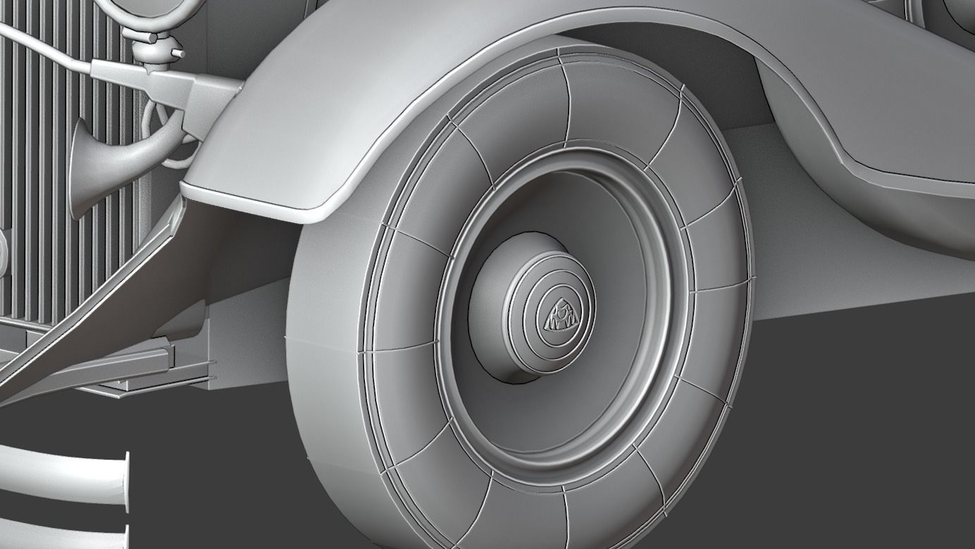 Mercedes Mayback 1930s 3D print model_14