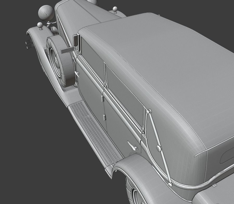 Mercedes Mayback 1930s 3D print model_21