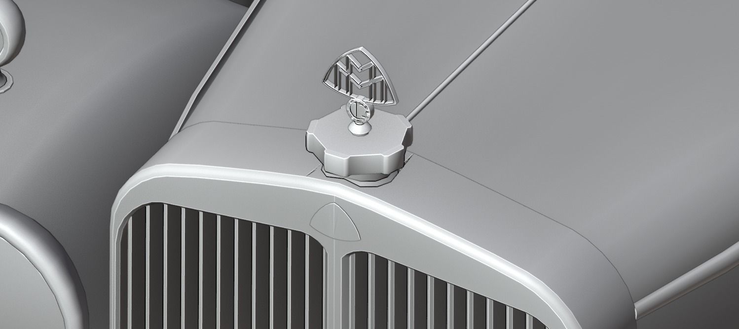 Mercedes Mayback 1930s 3D print model_12