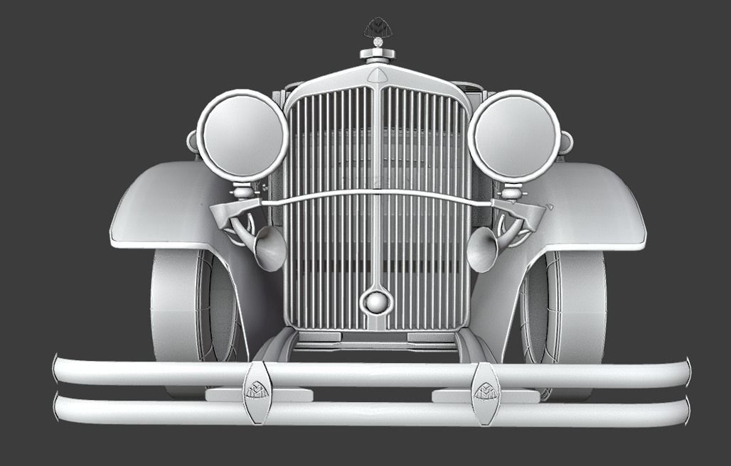 Mercedes Mayback 1930s 3D print model_10