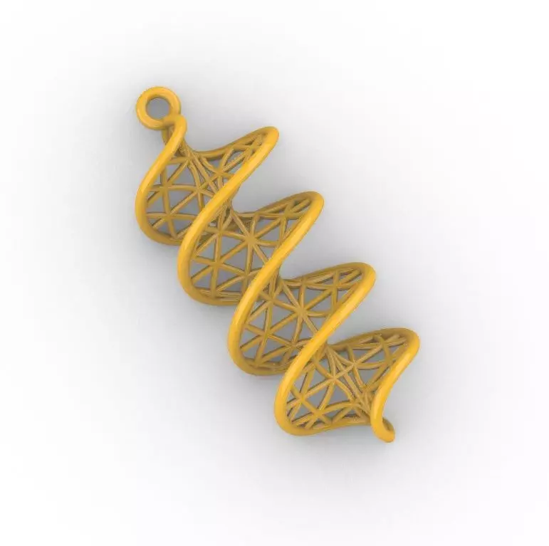 Dangle Earring  3D print model_0