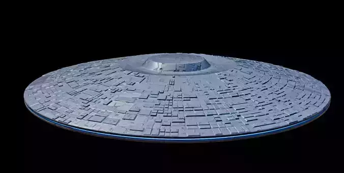 Lowpoly UFO Game Ready PBR Spaceship Low-poly 3D model