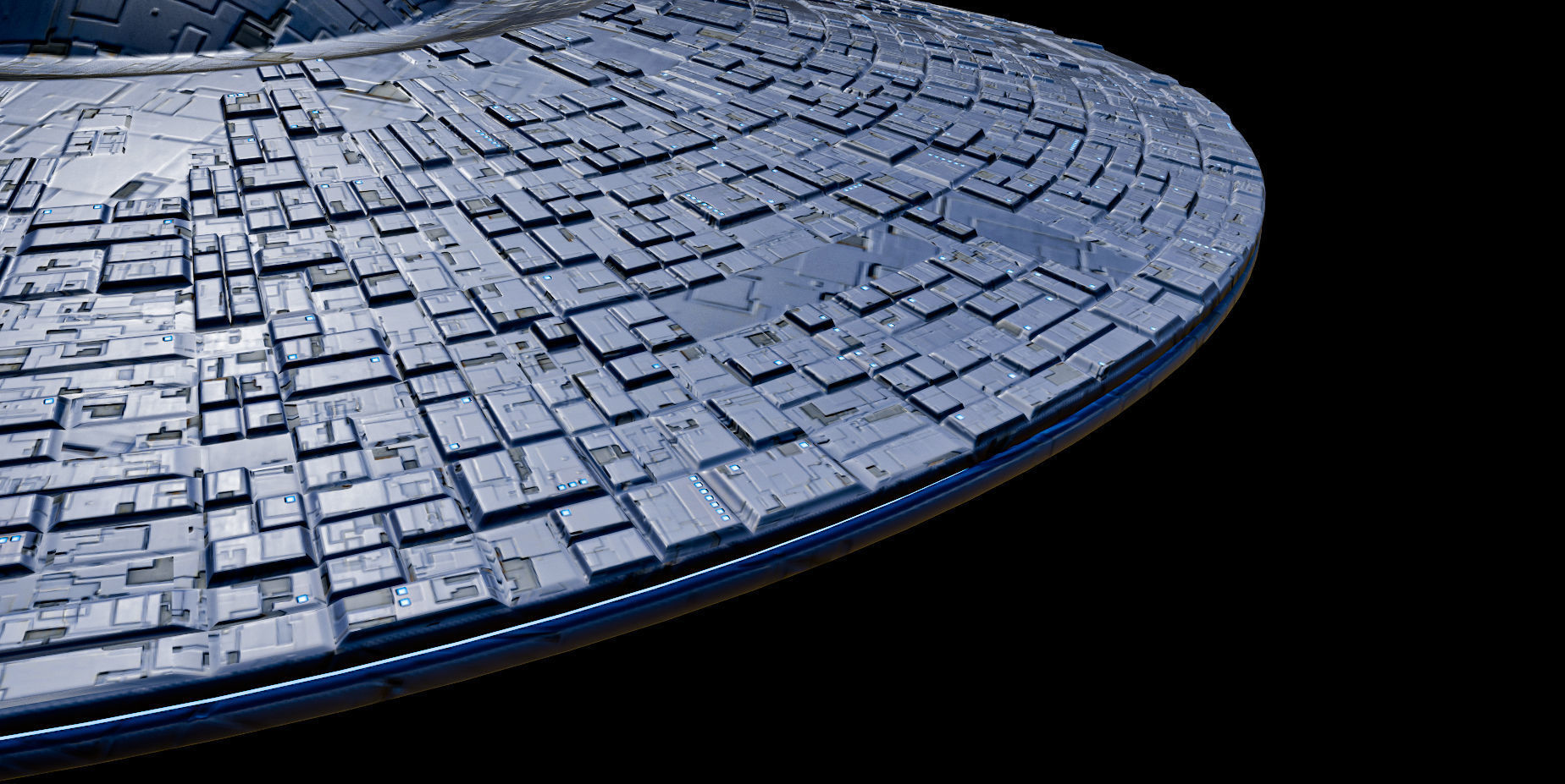 Lowpoly UFO Game Ready PBR Spaceship Low-poly 3D model_2