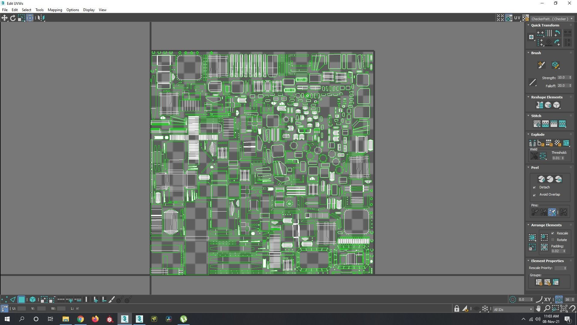 Sci-Fi low poly machinery game ready asset Low-poly 3D model_15