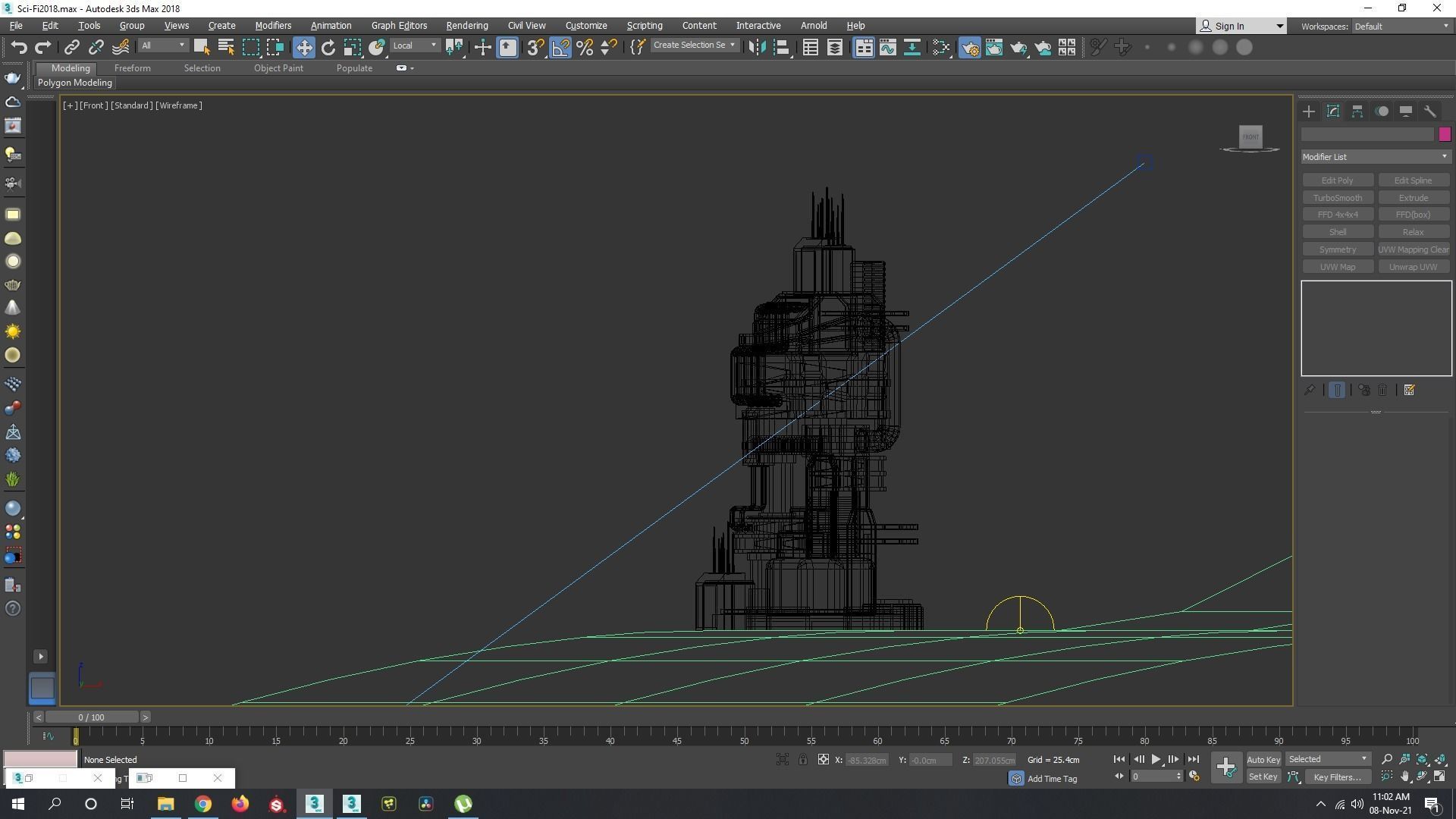 Sci-Fi low poly machinery game ready asset Low-poly 3D model_21
