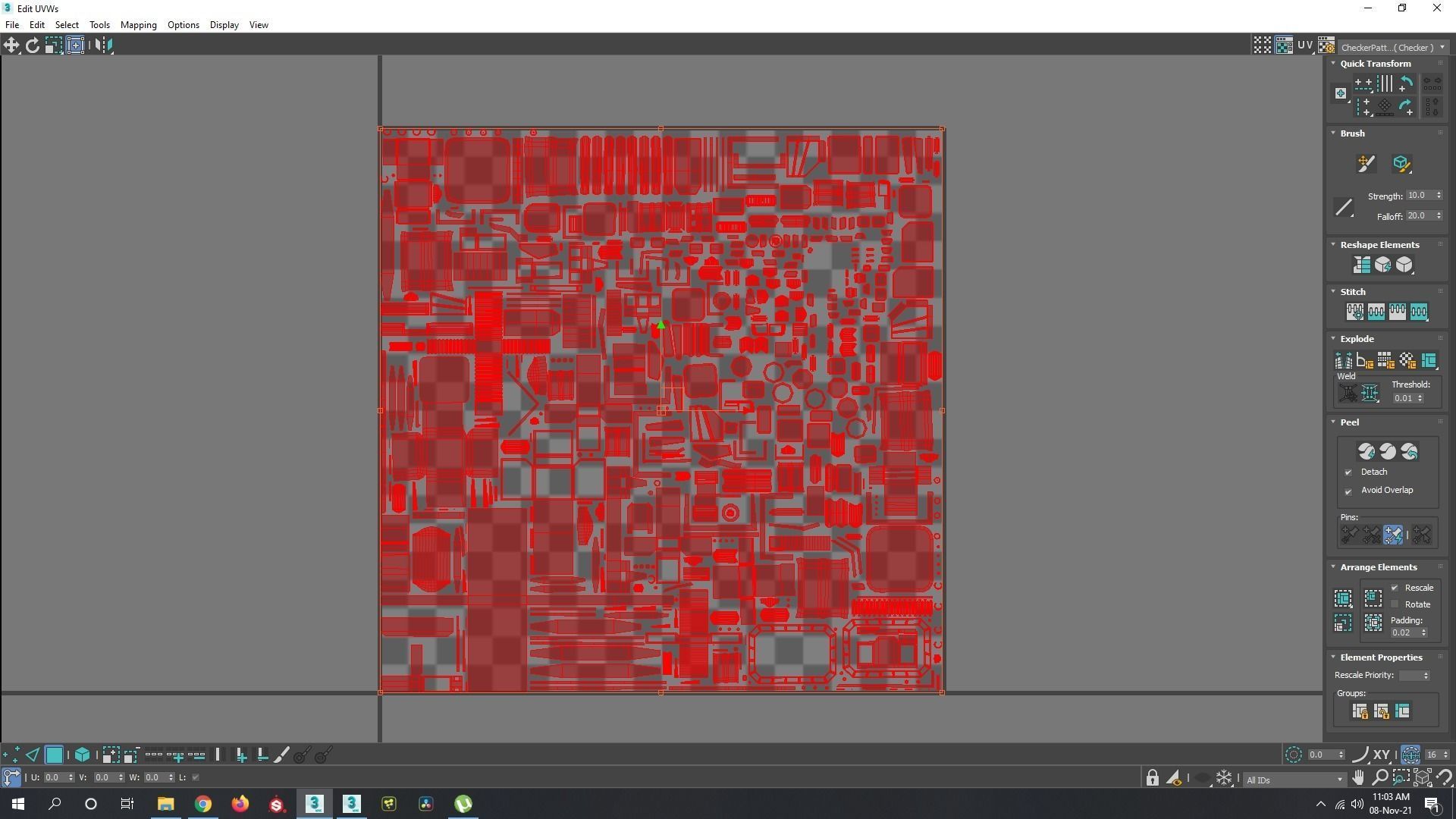 Sci-Fi low poly machinery game ready asset Low-poly 3D model_16