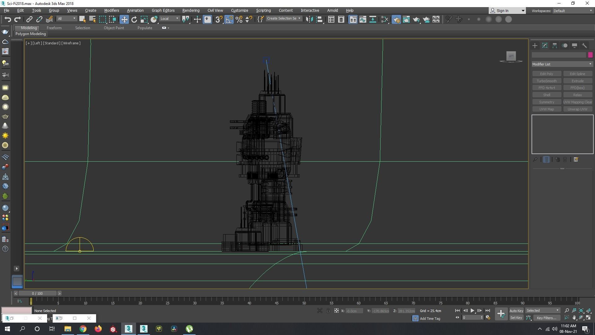 Sci-Fi low poly machinery game ready asset Low-poly 3D model_10