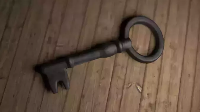 Antique Skeleton Key Charm