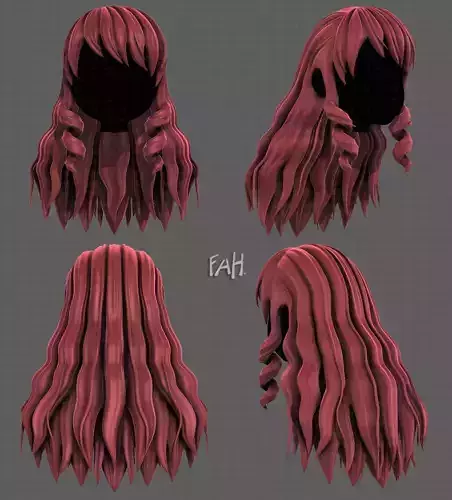 3D Hair style for girl V96