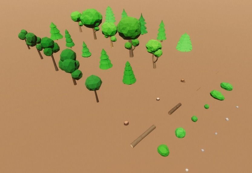 Low-Poly Nature Pack Low-poly 3D model_2