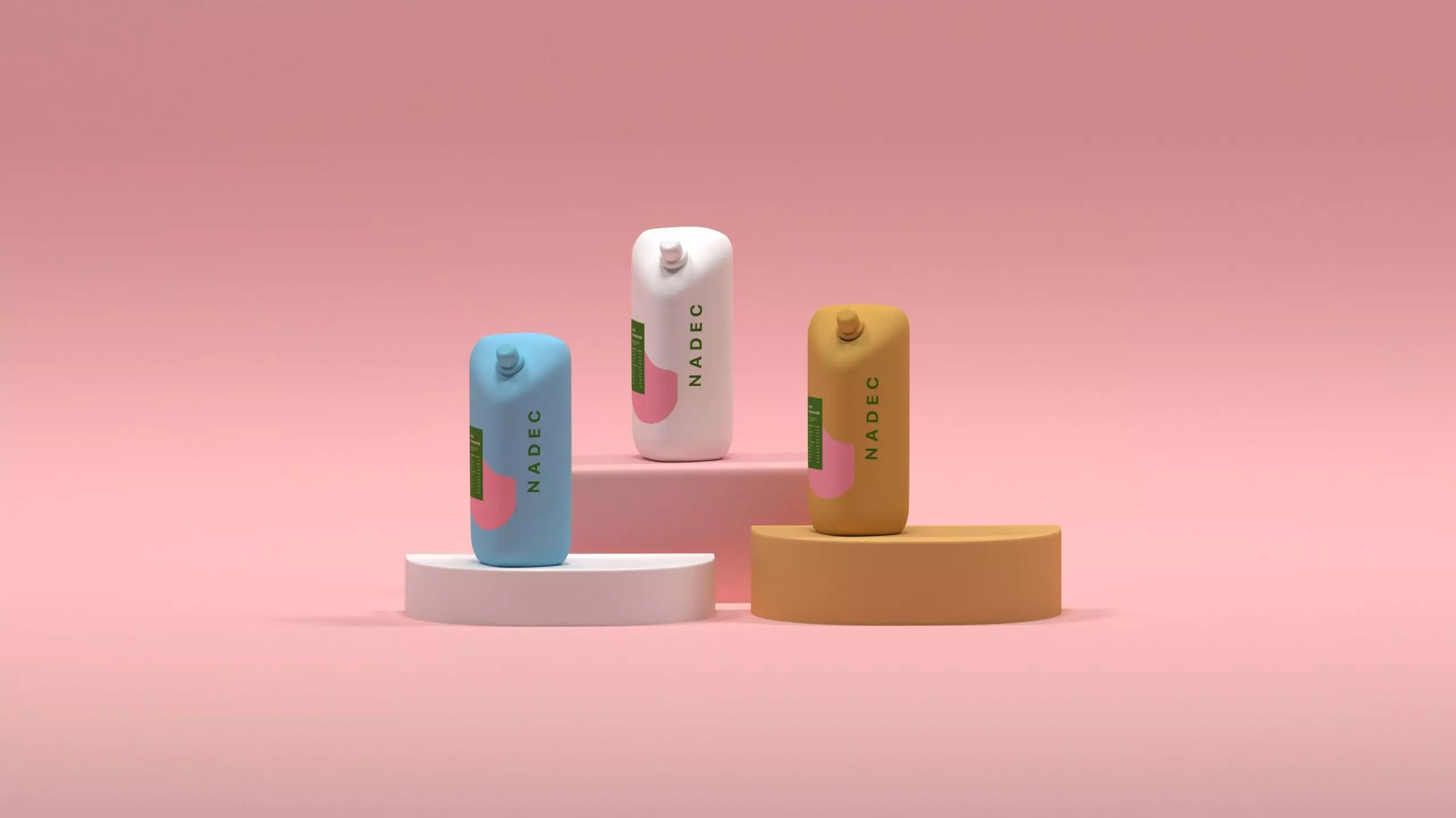 bottles hyaluronic acid mockup Free 3D model