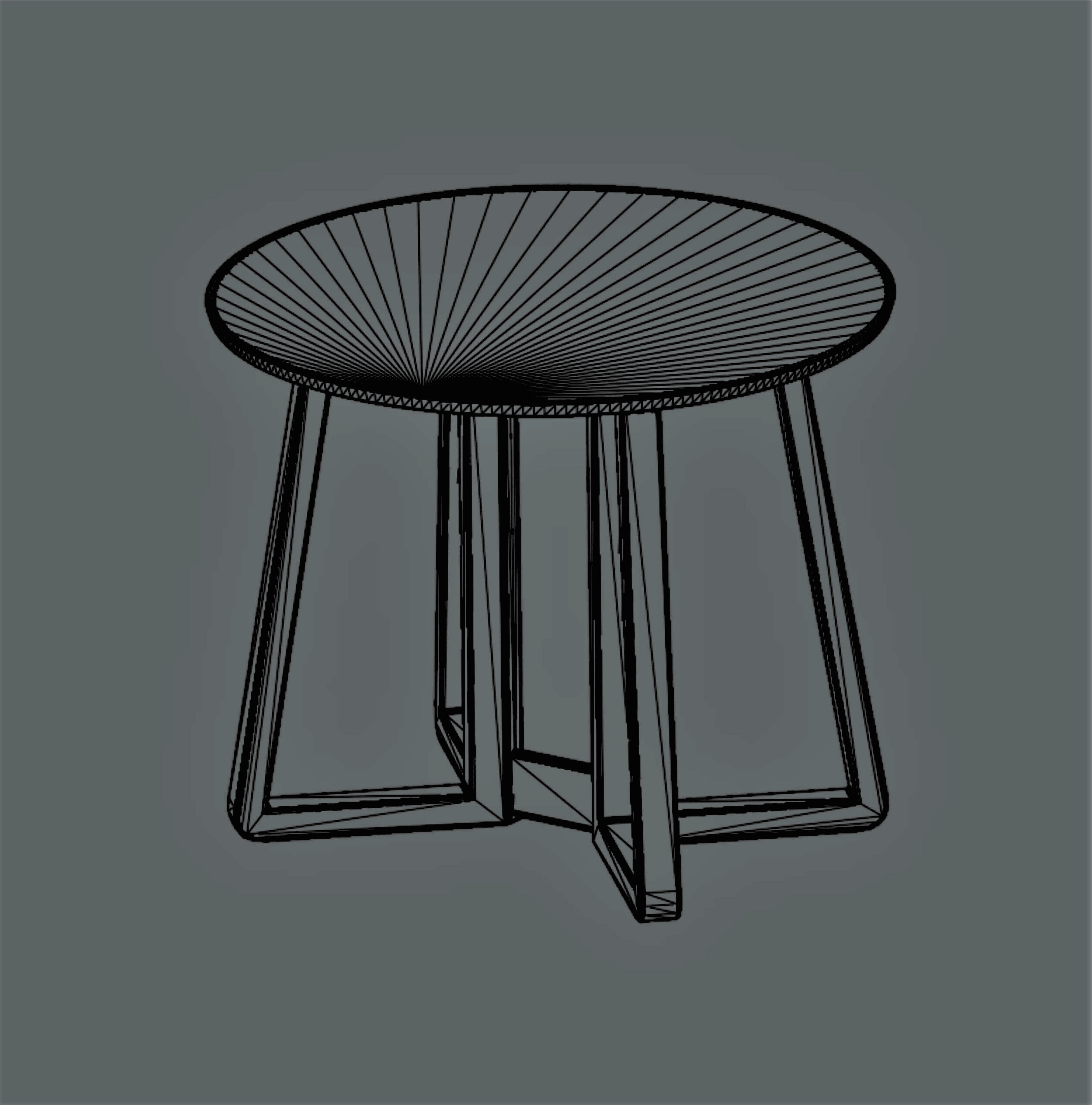 Round table 3D model_1