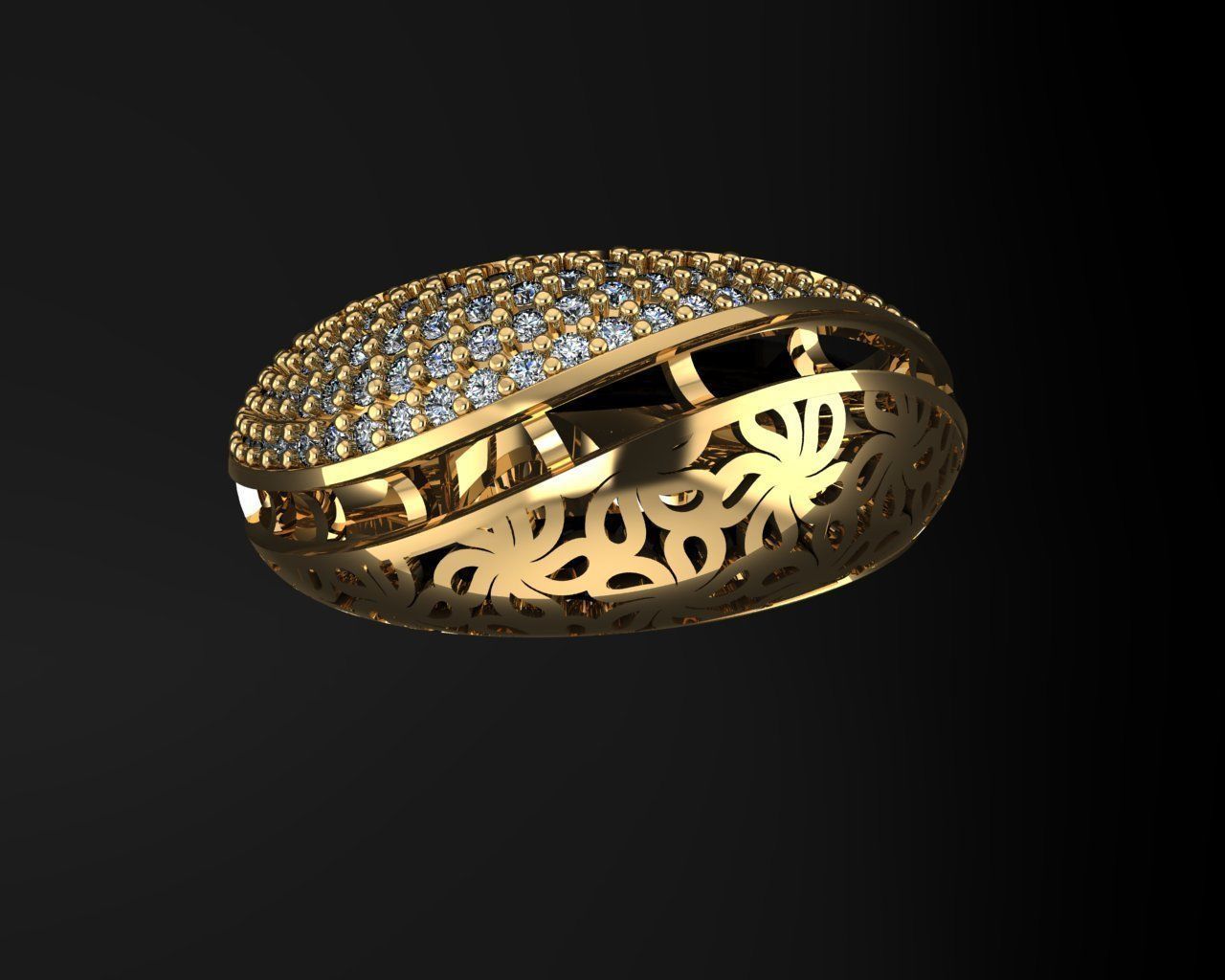 Woman Rings 3D 3D print model_2