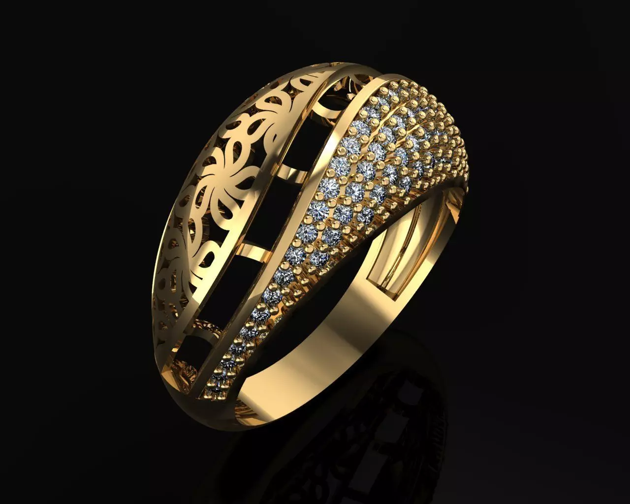 Woman Rings 3D 3D print model_0