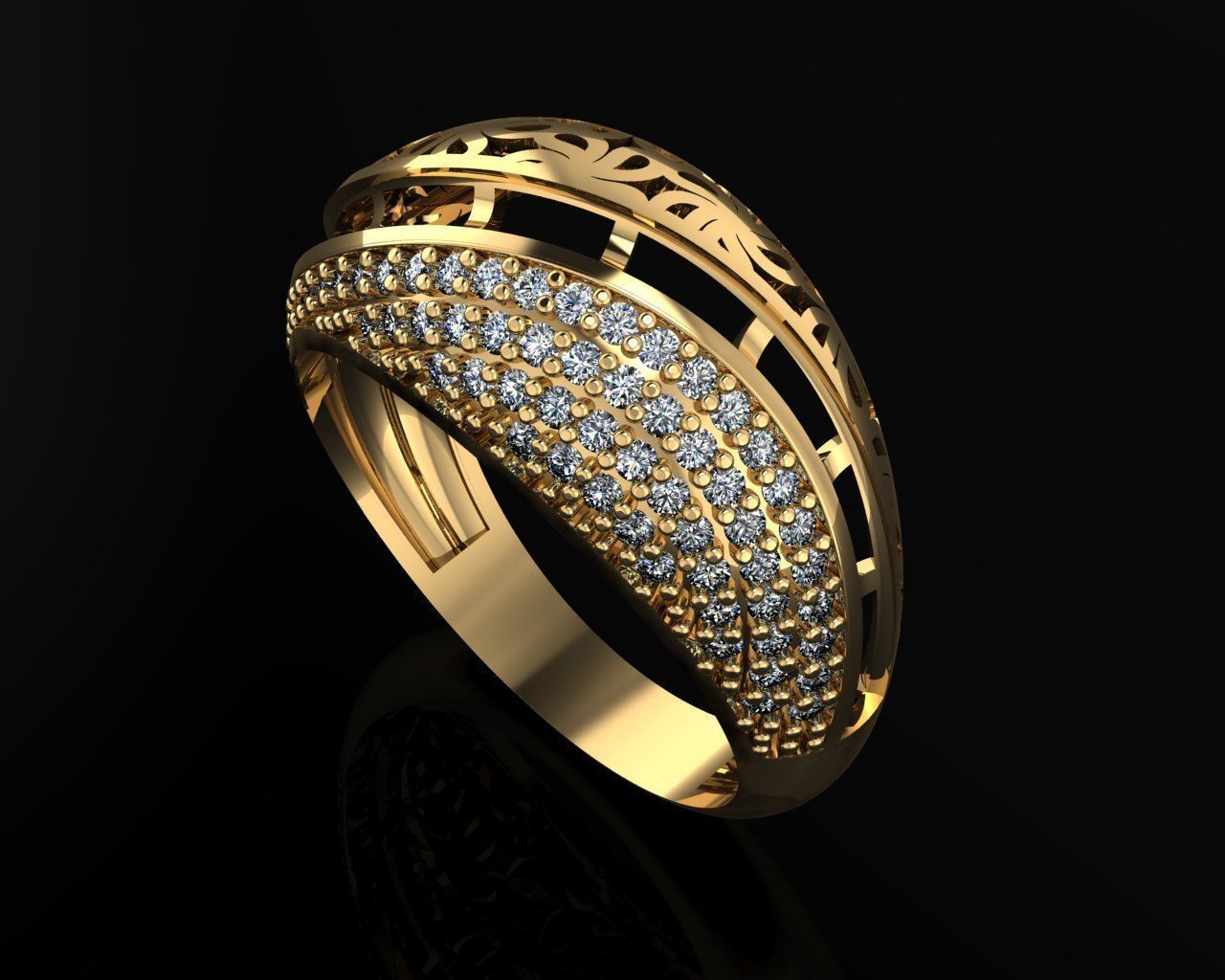 Woman Rings 3D 3D print model_1