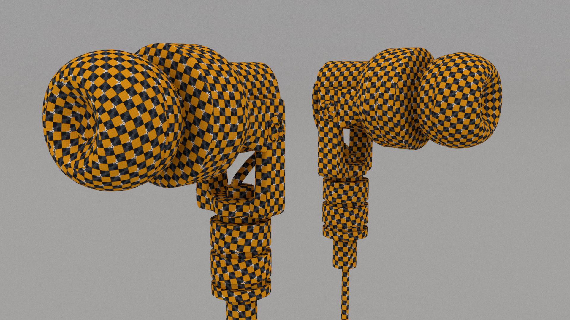 laos Earphones Low-poly 3D model_7