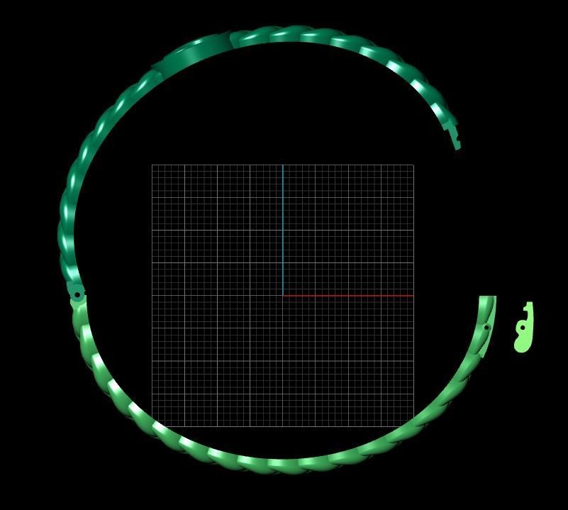 Cuba Bracelet 3D Model 3D print model_5