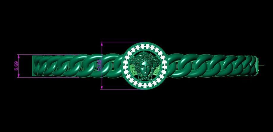  Cuba Bracelet 3D Model 3D print model_7