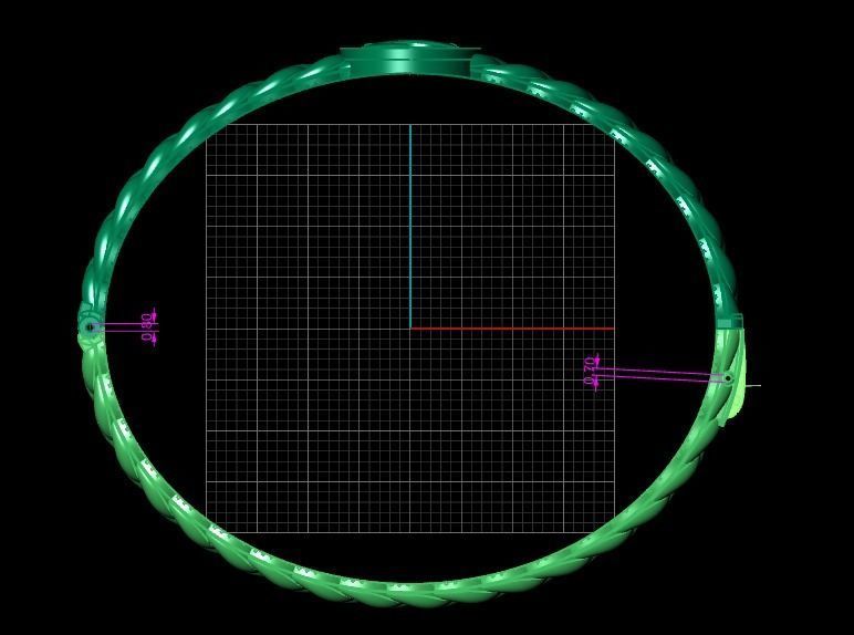  Cuba Bracelet 3D Model 3D print model_6