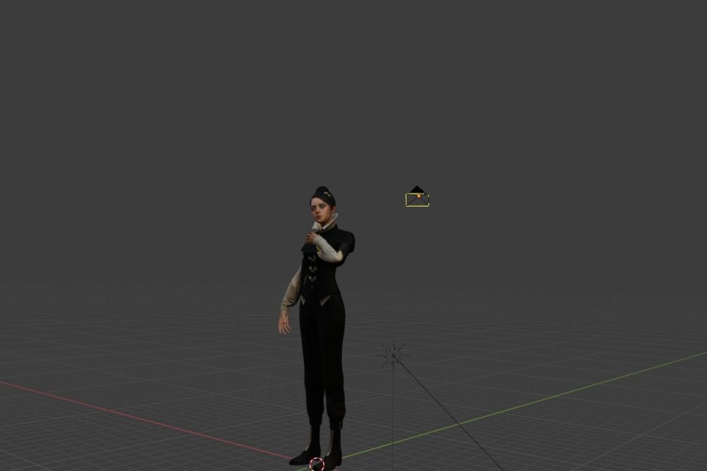 Dishonored Empress Model High Poly Count Game ready Low-poly 3D model_4