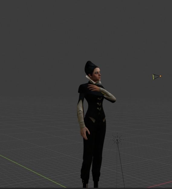 Dishonored Empress Model High Poly Count Game ready Low-poly 3D model_5