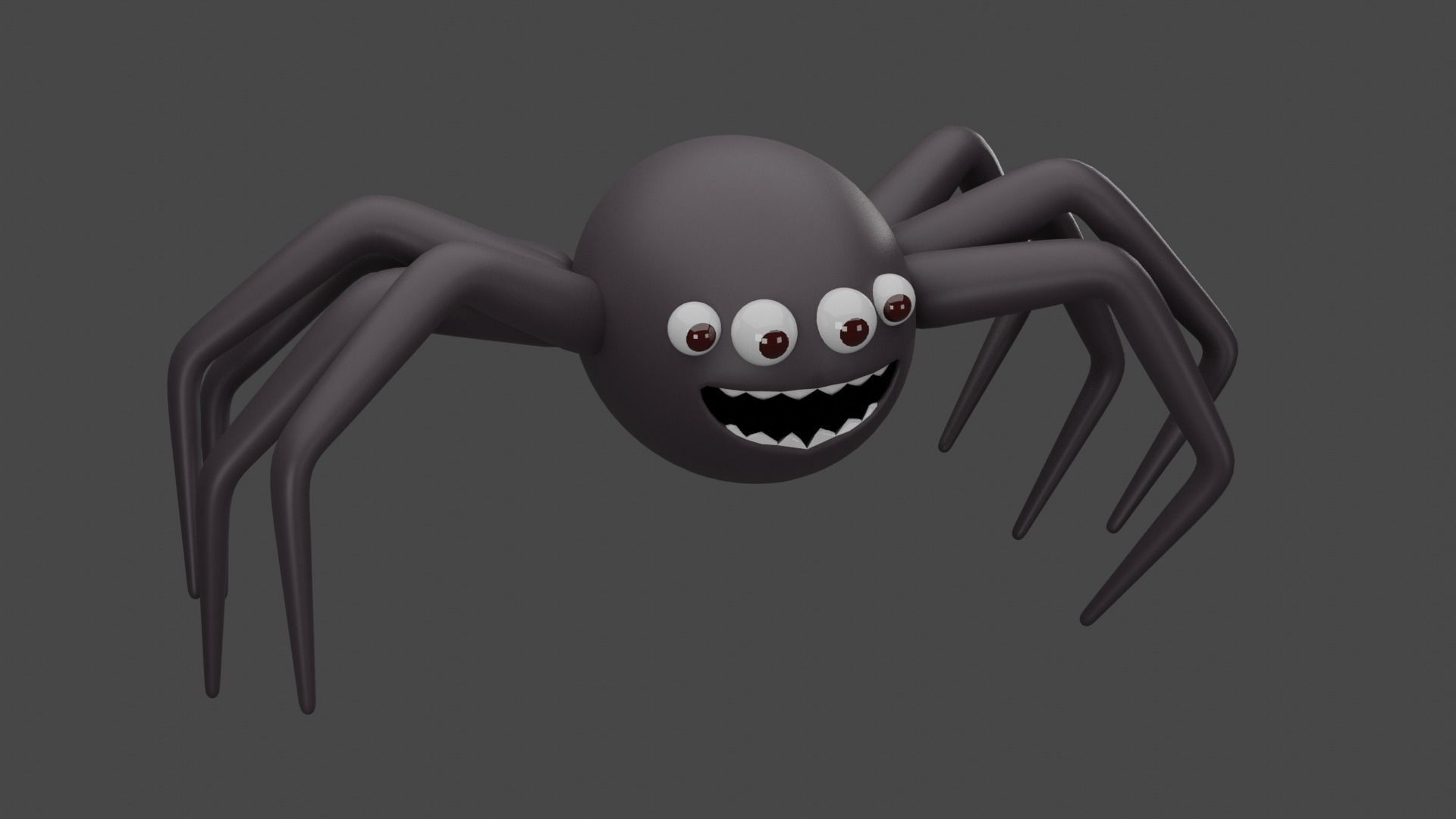 round spider 3D model_7
