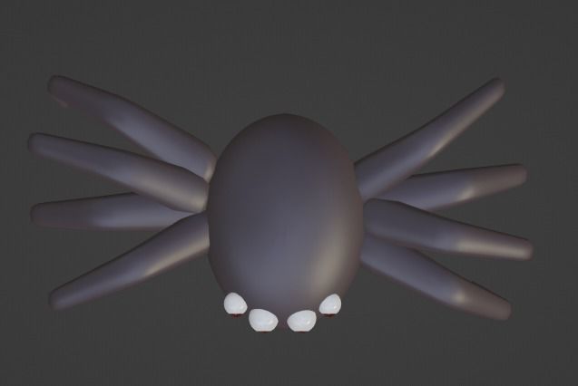 round spider 3D model_6