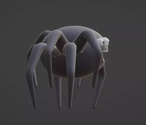 round spider 3D model_0