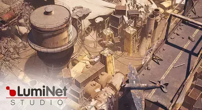 Post Apocalyptic - Unreal Engine - WarGaming Asset Pack  Low-poly 3D model