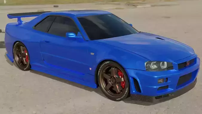 Nissan GTR R-34 3D model