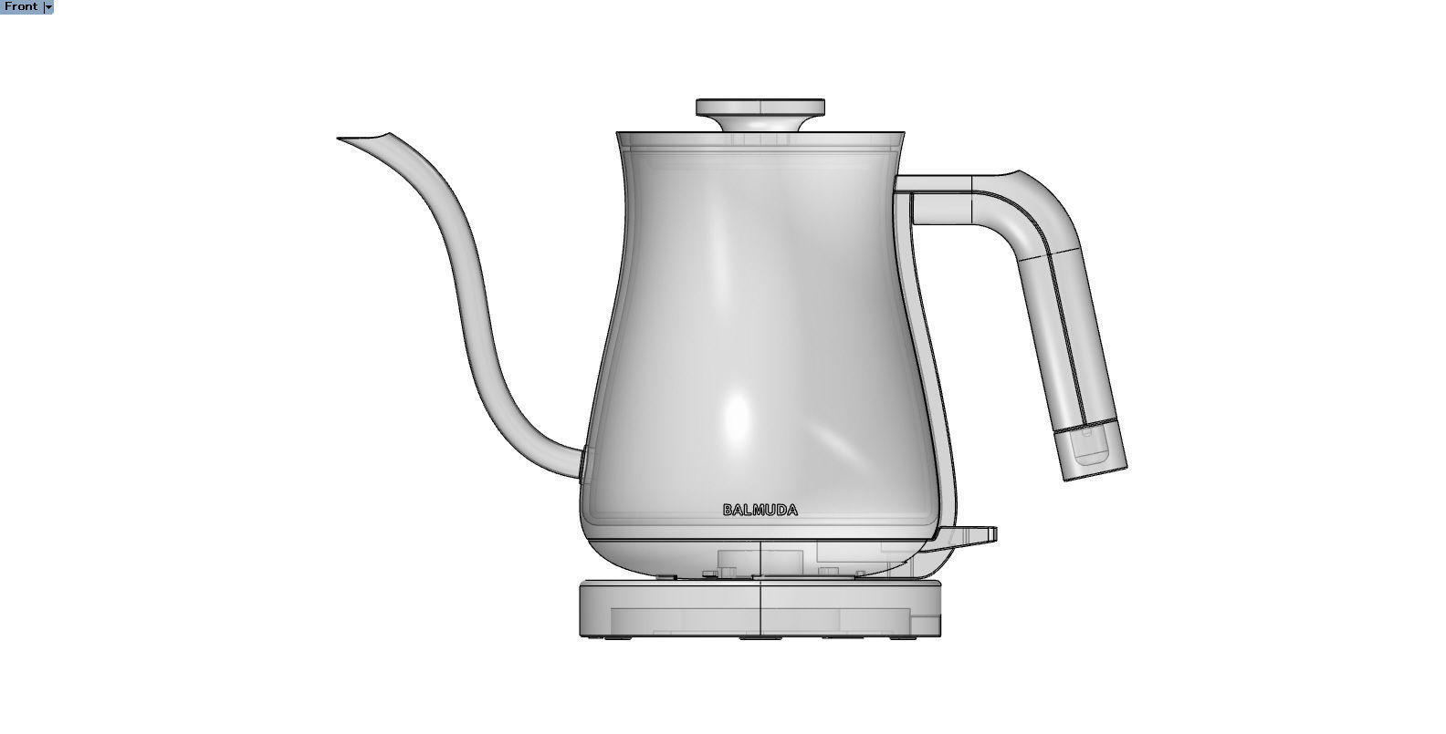 BALMUDA  The Pot Kettle 3D model_7