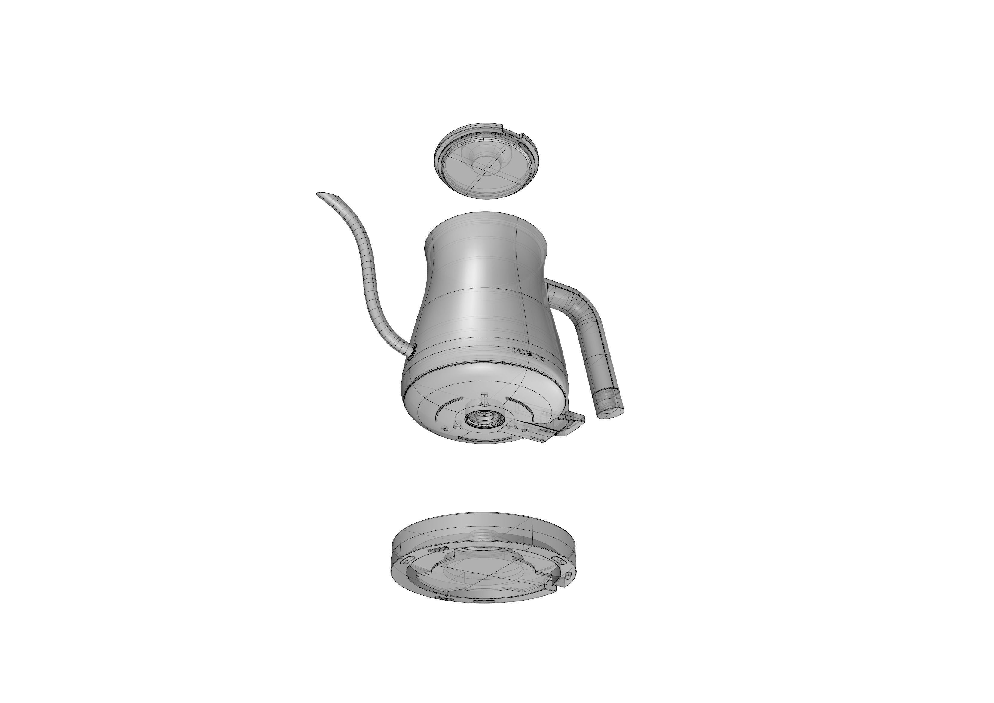 BALMUDA  The Pot Kettle 3D model_10