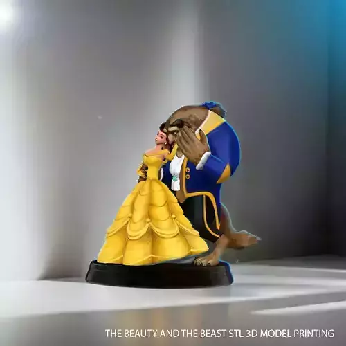The Beauty and The Beast stl 3d model printing