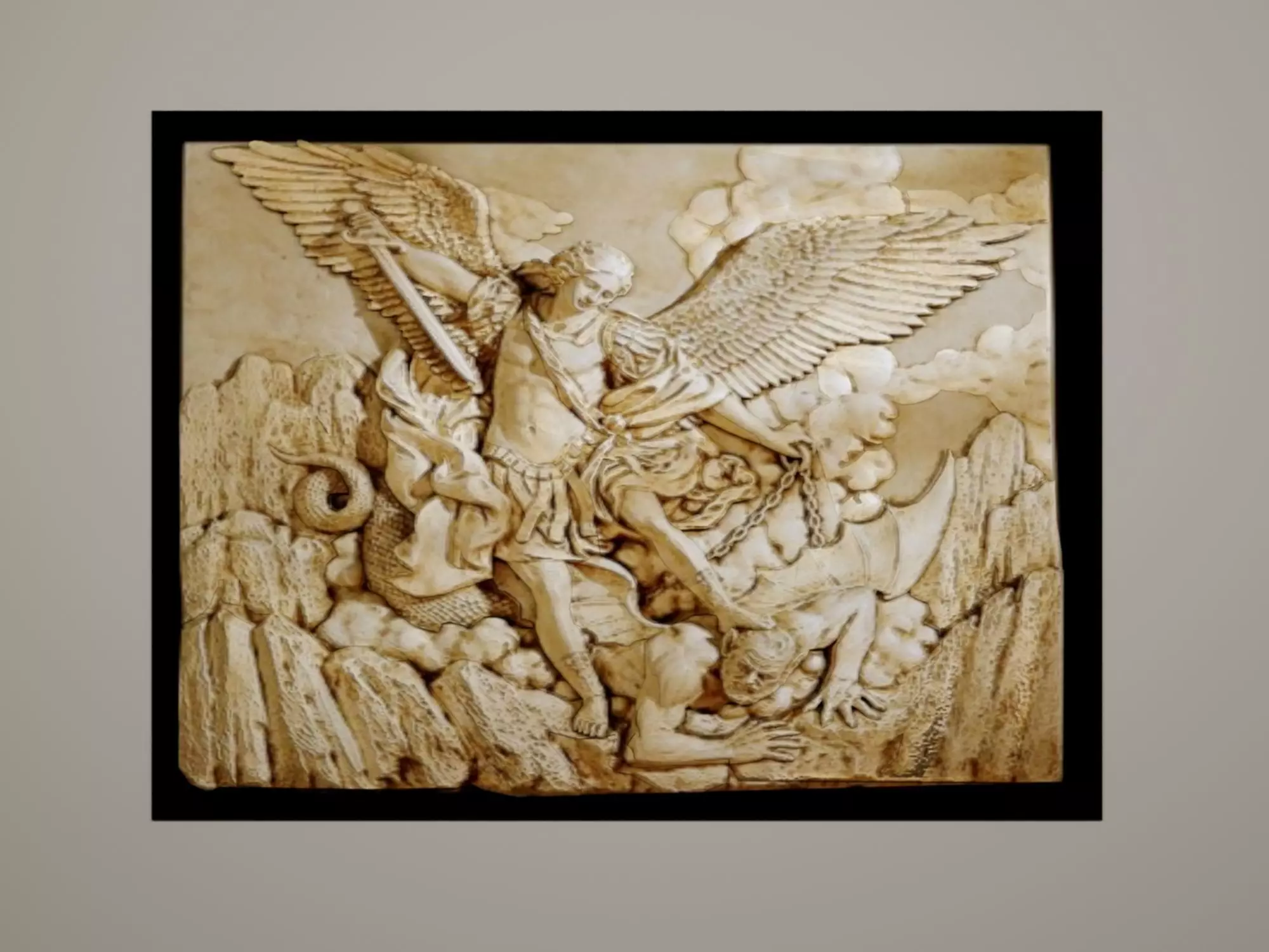 Saint Michael Archangel Guido Reni 3D model_0