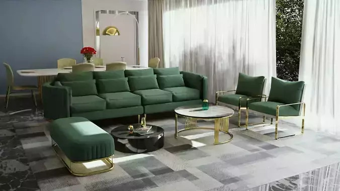 LIVING ROOM INTERIOR DESIGN BLENDER FILE