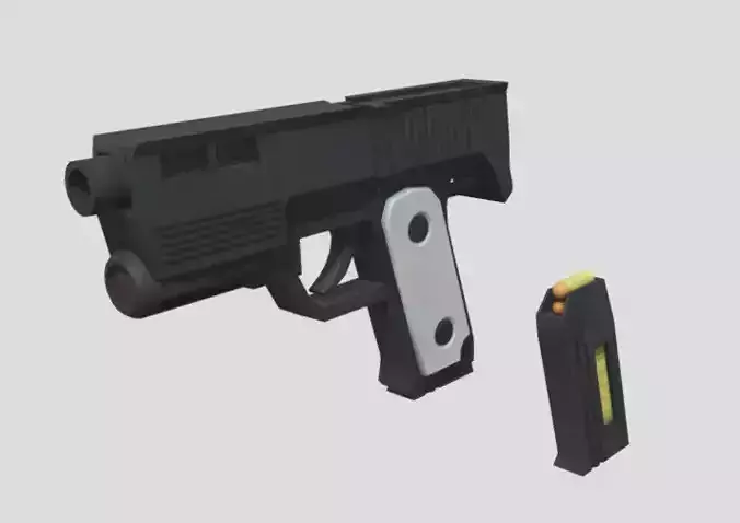 TF2-Style Alyxgun Low-poly 3D model