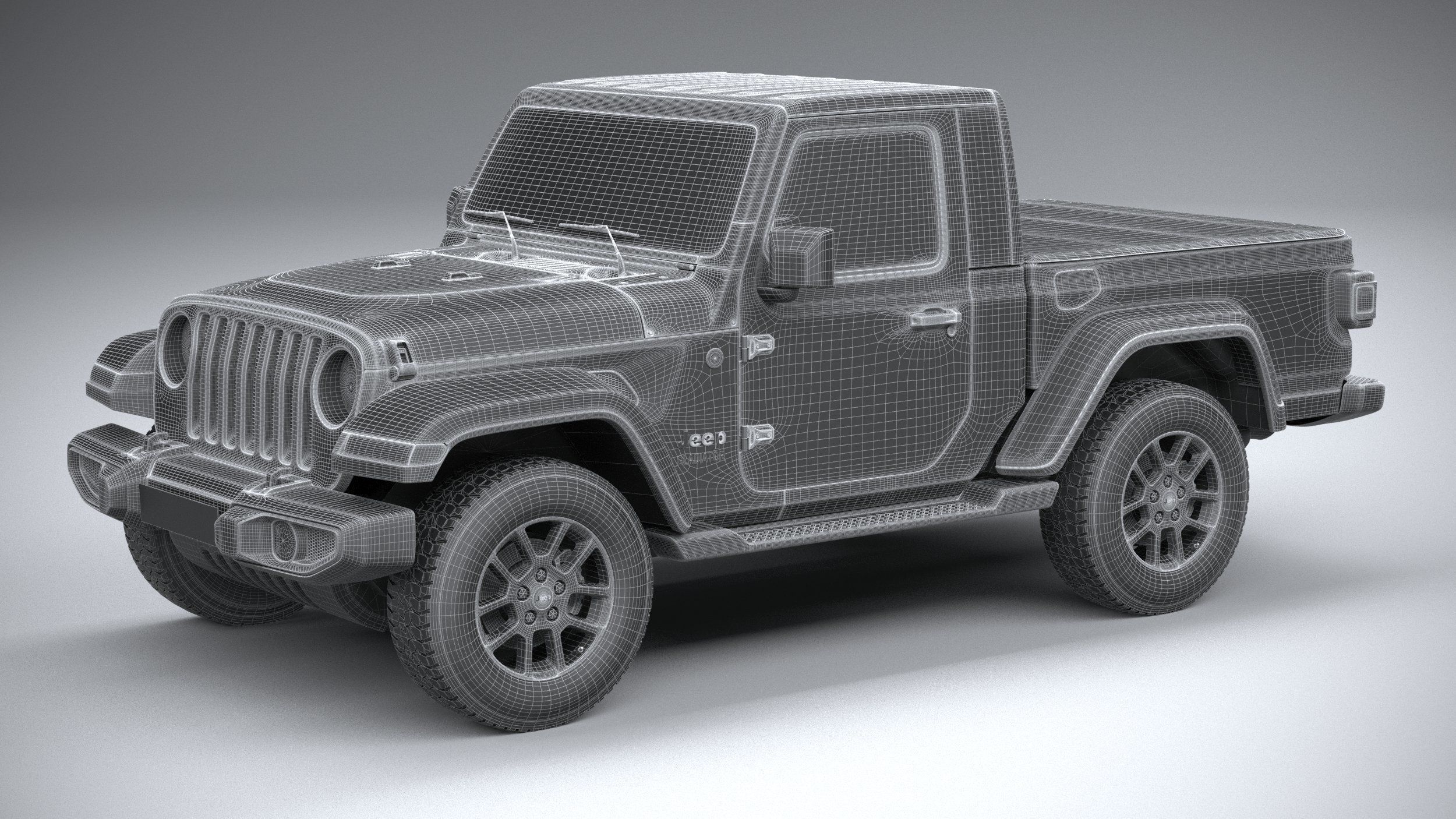 Jeep Gladiator SingleCab 2021 3D model_29