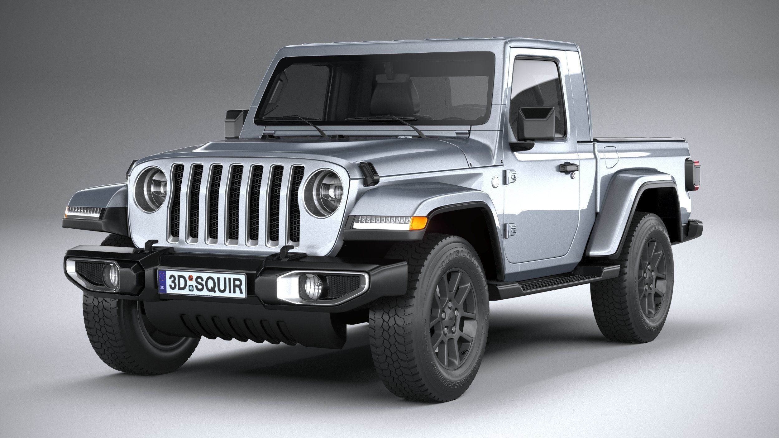 Jeep Gladiator SingleCab 2021 3D model_2