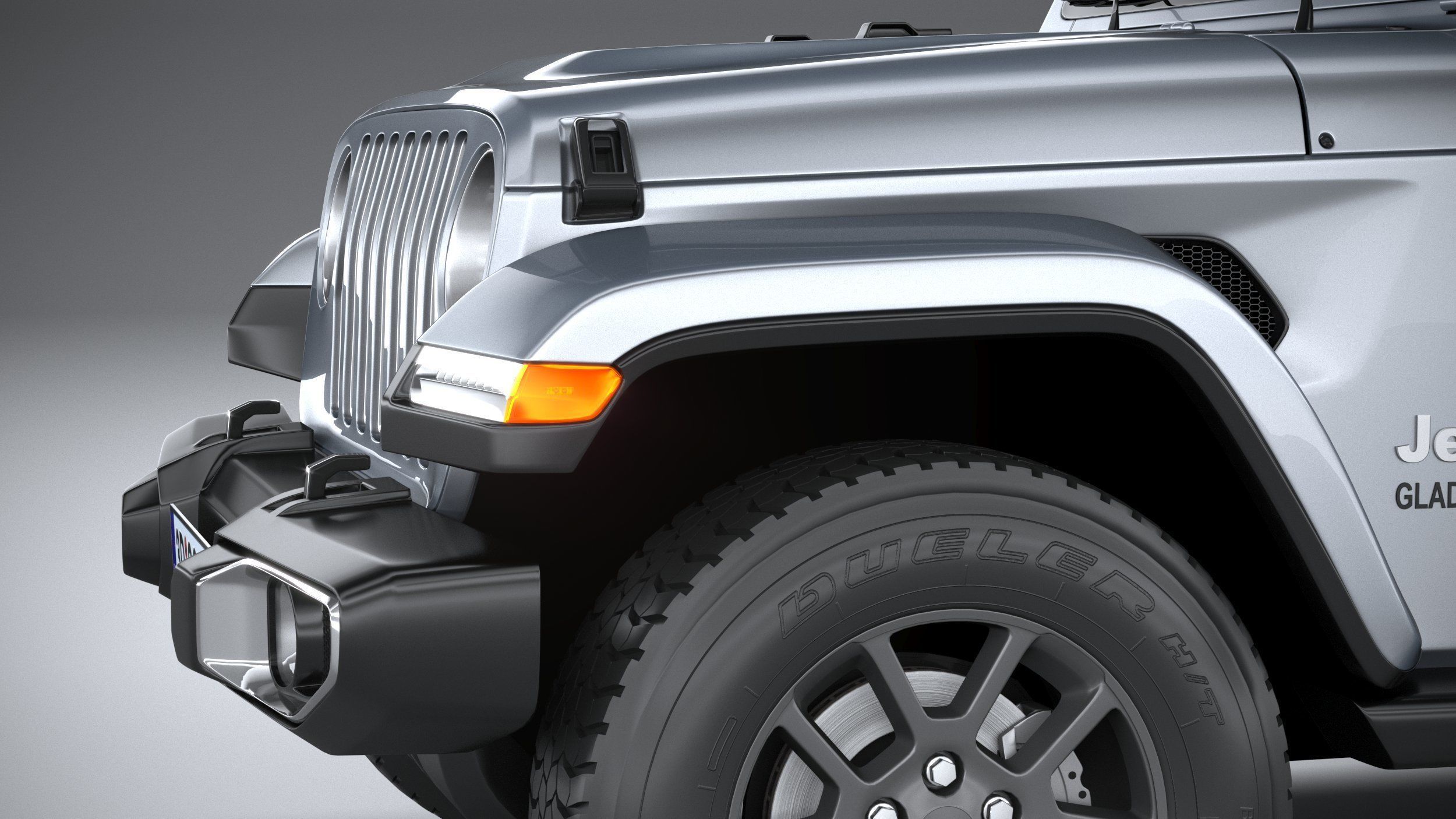 Jeep Gladiator SingleCab 2021 3D model_3