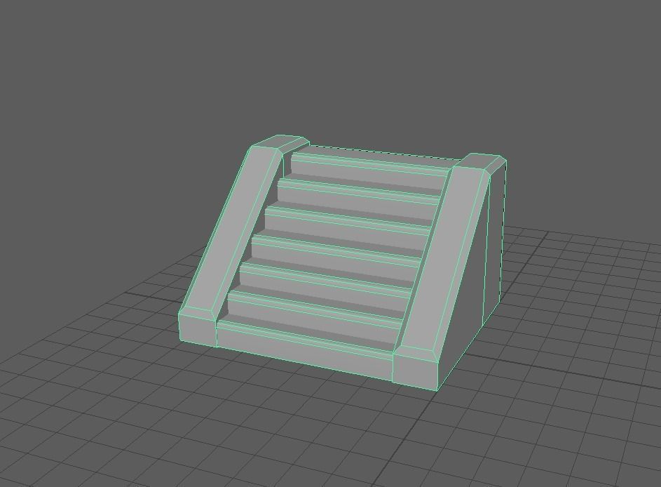 steps step stool Free 3D model_1
