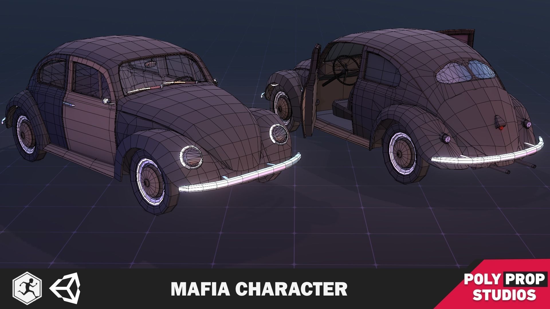 Mafia Character Low-poly 3D model_5