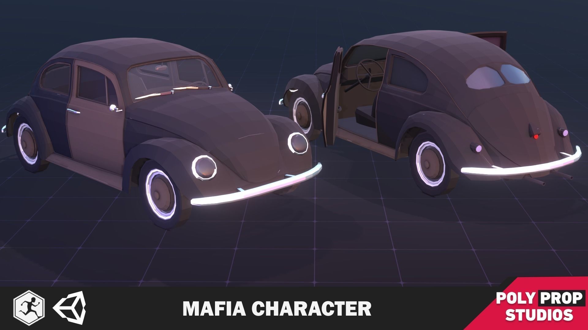 Mafia Character Low-poly 3D model_4