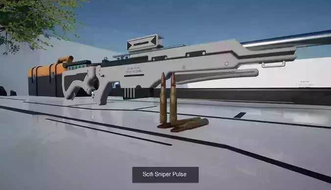 Scifi Sniper Class Pack 3D Model Collection