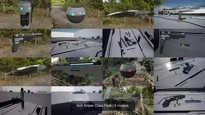 Scifi Sniper Class Pack