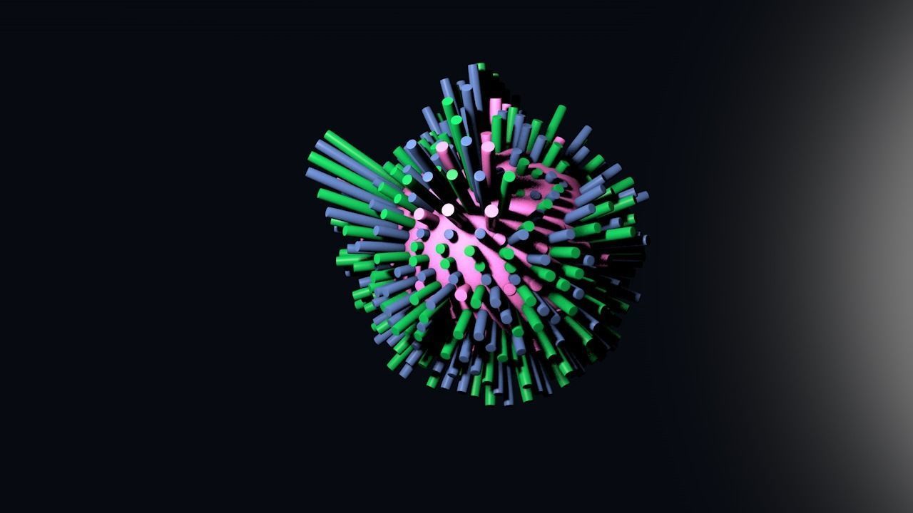 Dance Ball  Video and music 3D model_2