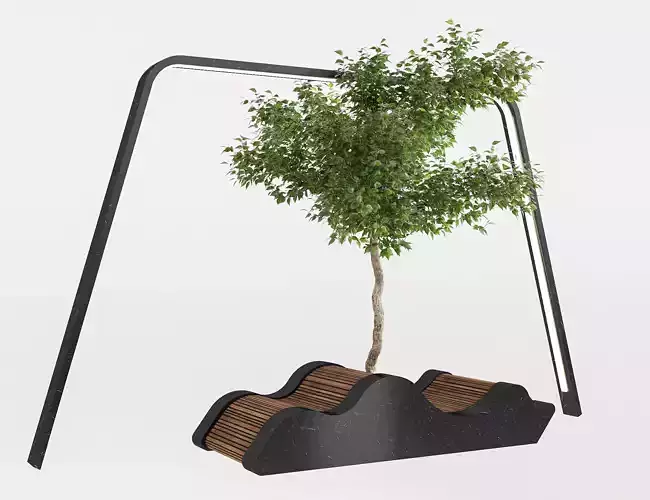 Urban seating 3D model