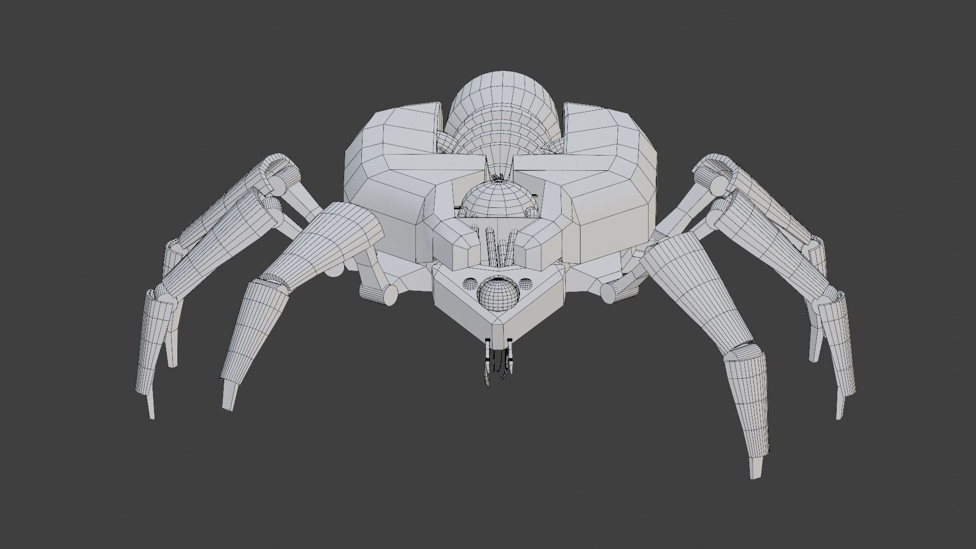 Robot Scarab with Sci-fi engine PBR 3D model_3