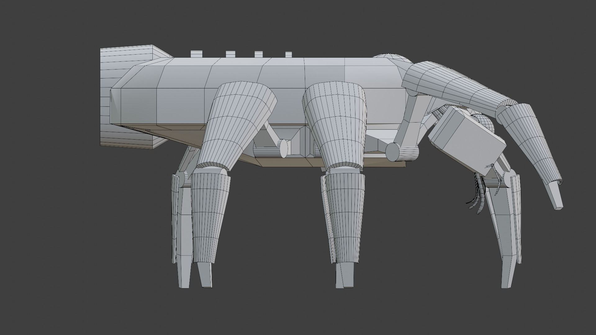 Robot Scarab with Sci-fi engine PBR 3D model_5