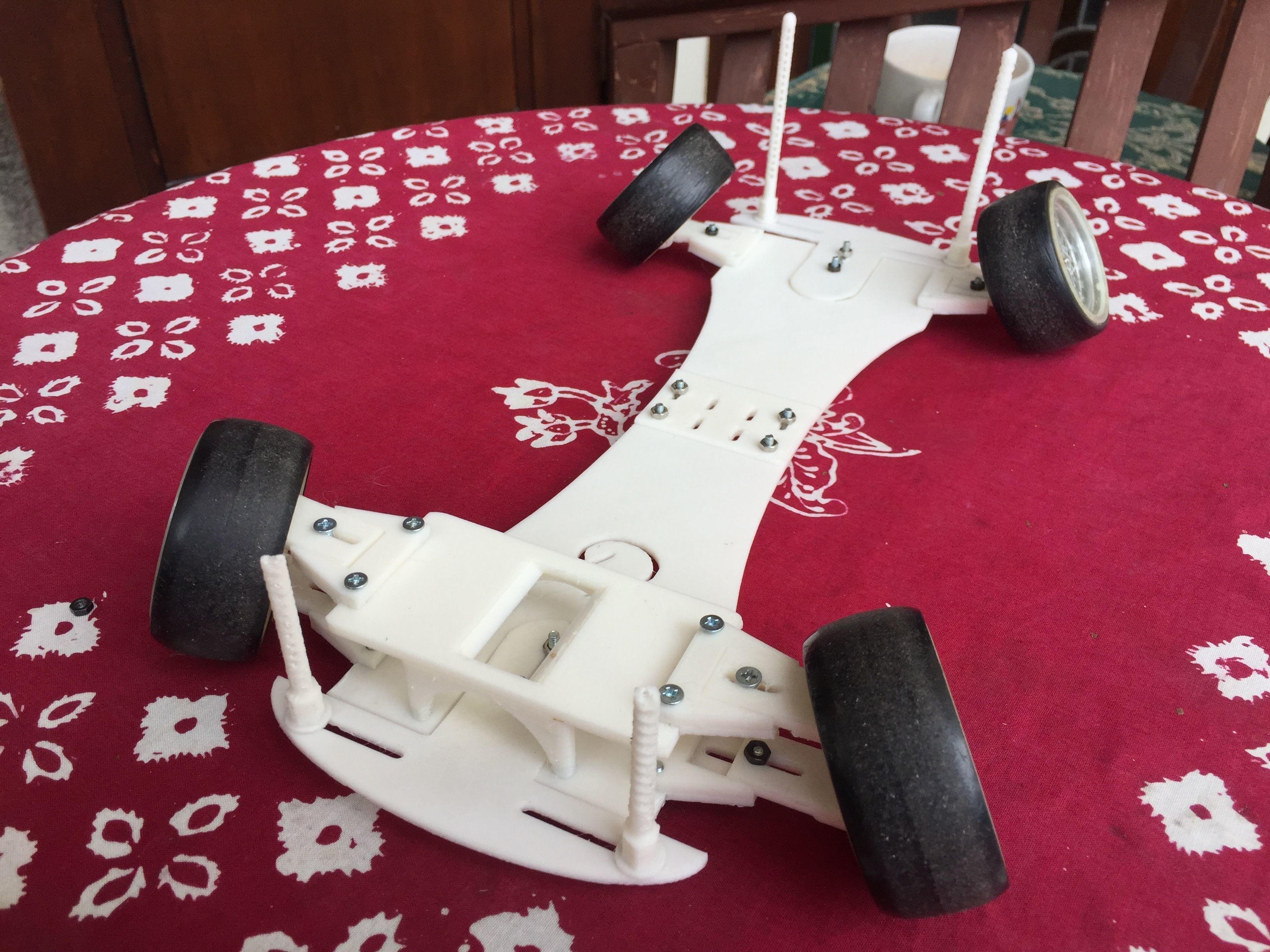 RC Car 1 10 Body Shell Display Chassis Rack 3D print model_12